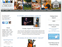 Tablet Screenshot of newlebanonlibrary.org